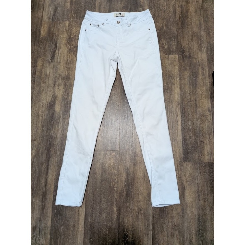 Hammer Jeans Womens White Skinny Denim Pants Size 9 Style 8204 Stretch Mid Rise